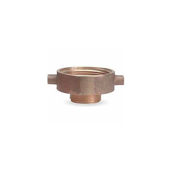 Moon American Fire Hose Female/Male Reducer Adapter - 1-1/2 In. NH Female X 3/4 In. GH Male - Brass 369-1520751 - main
